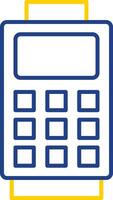 Card Reader Line Two Color Icon vector