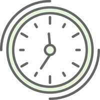 Clock Fillay Icon vector