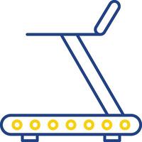 Treadmill Line Two Color Icon vector