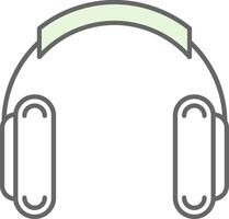 Headphones Fillay Icon vector