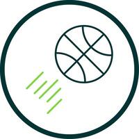 Basketball Line Circle Icon vector