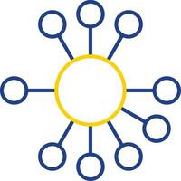 Diagram Line Two Color Icon vector