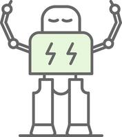 Robotics Fillay Icon vector