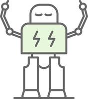 Robotics Fillay Icon vector