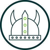 Viking Line Circle Icon vector