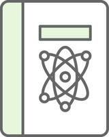 Science Book Fillay Icon vector