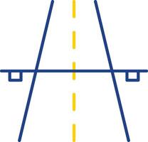 Highway Line Two Color Icon vector
