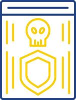 Shield Line Two Color Icon vector