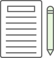 Notes Fillay Icon vector