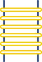 Step Ladder Line Two Color Icon vector