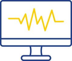 Frequency Line Two Color Icon vector