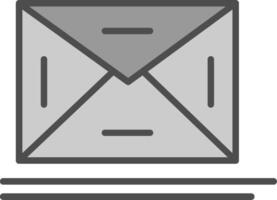 Envelope Fillay Icon vector