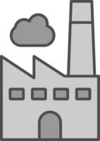 Factory Fillay Icon vector