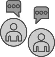 Instant Message Fillay Icon vector