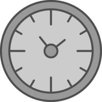 reloj hora relleno icono vector