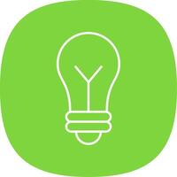 Idea Line Curve Icon vector