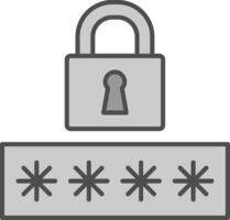 Password Fillay Icon vector