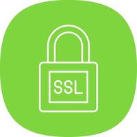SSL Line Curve Icon vector