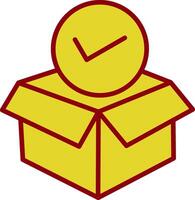 Package Line Two Color Icon vector