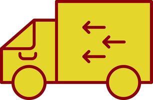 Delivery Line Two Color Icon vector