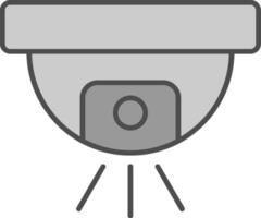 Monitoring Fillay Icon vector