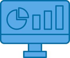 Dashboard Line Two Color Icon vector