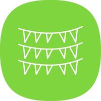 Decoration Line Curve Icon vector
