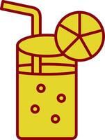 Lemonade Line Two Color Icon vector