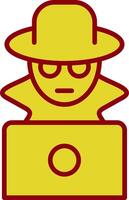 Fraud Line Two Color Icon vector