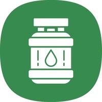 Propane Glyph Curve Icon vector