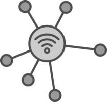 Network Fillay Icon vector