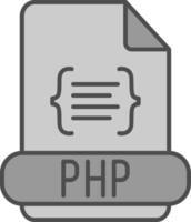 Php Fillay Icon vector