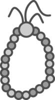 Prayer Beads Fillay Icon vector