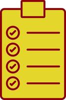 To Do List Line Two Color Icon vector