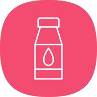Water Bottles Line Curve Icon vector