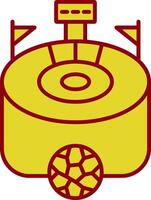 Stadium Line Two Color Icon vector