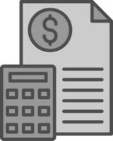 Budget Fillay Icon vector