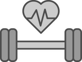 Gym Line Two Color Icon vector