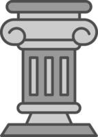 Pillar Fillay Icon vector