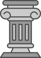 Pillar Fillay Icon vector