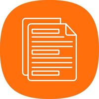 Paper Line Curve Icon vector