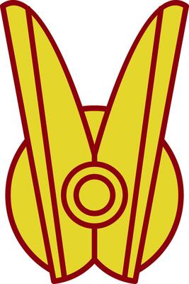 Clothespin Line Two Color Icon