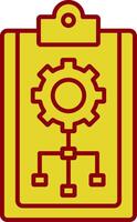 Planning Line Two Color Icon vector