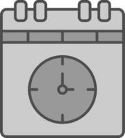 Deadline Fillay Icon vector