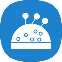 Pin Cushion Line Two Color Icon vector