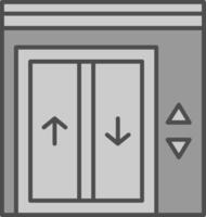 Elevator Fillay Icon vector