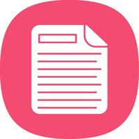 Document Line Two Color Icon vector