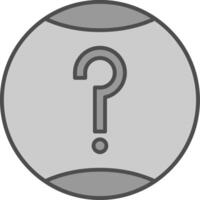 Question Fillay Icon vector