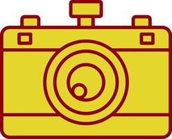 Camera Line Two Color Icon vector