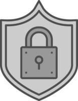 Lock Fillay Icon vector